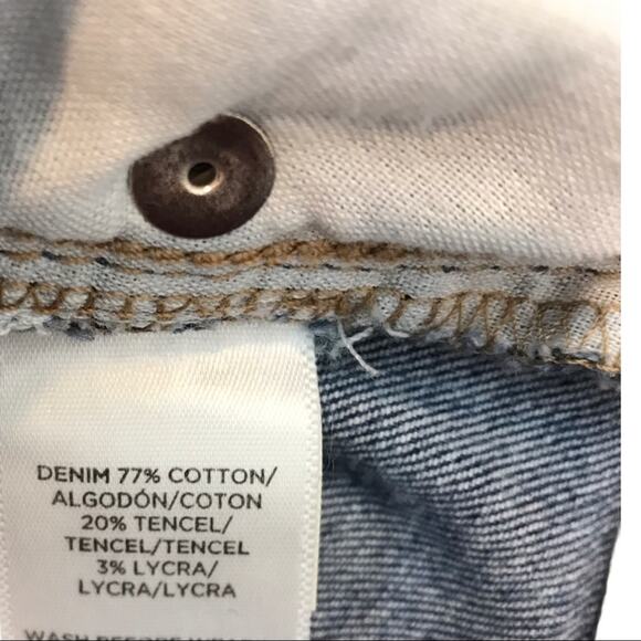 LOFT Modern Skinny Raw Hem Painted Floral Jeans - Picture 12 of 12